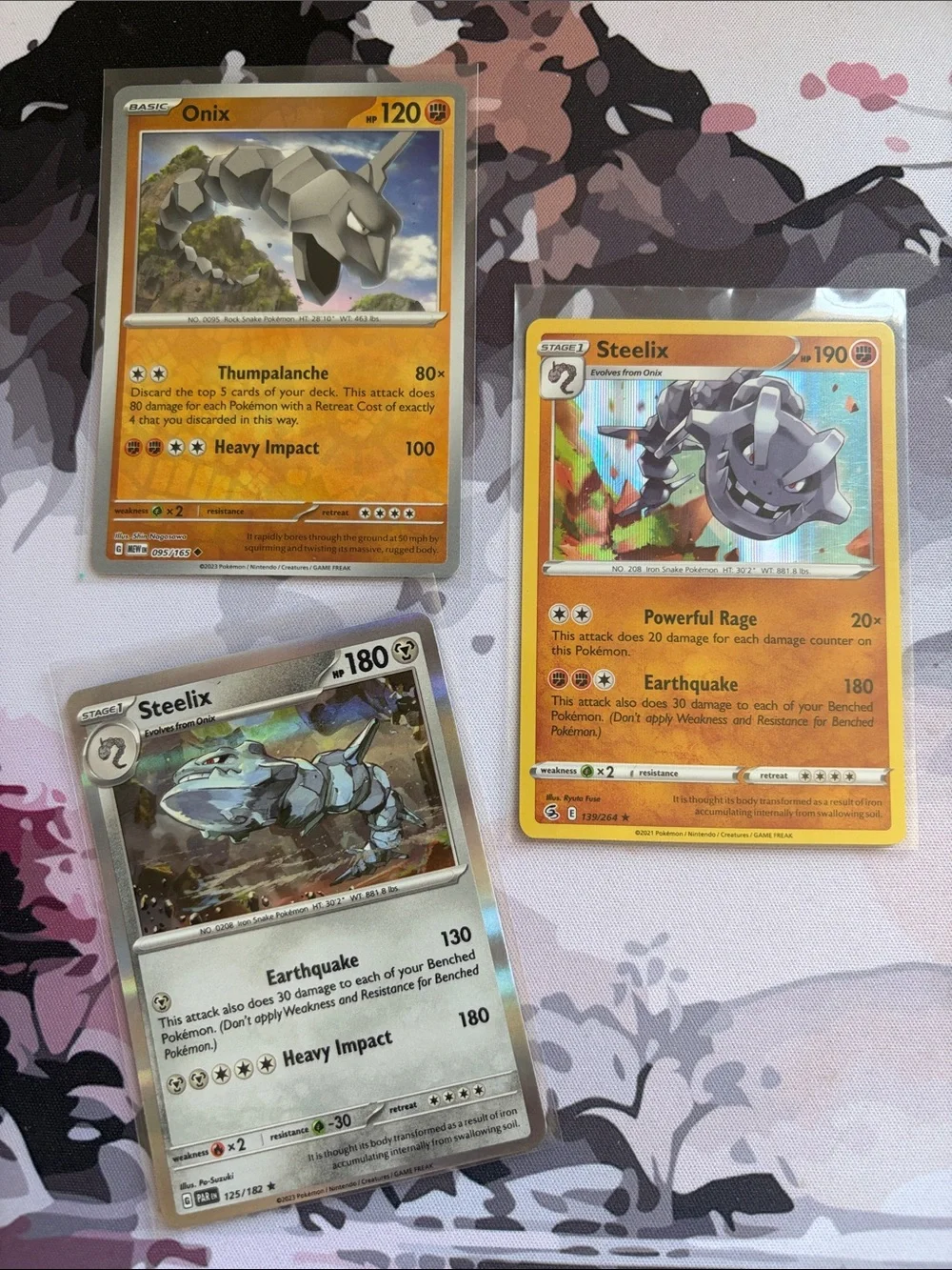 Onix & Steelix Evolution Holo Reverse Holo Pokémon Card Lot | 3 Cards ✨5/$25✨